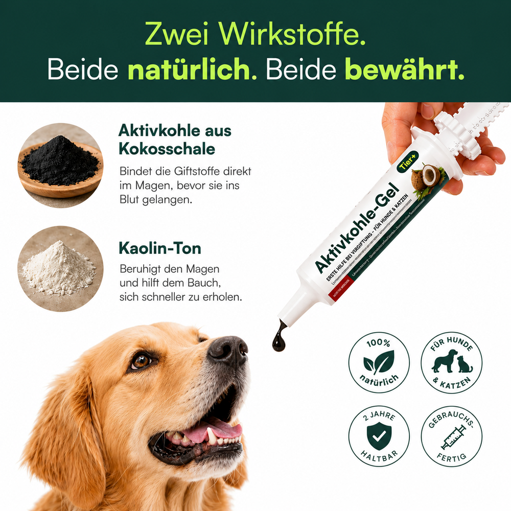 Tier+ Aktivkohle Notfall-Gel